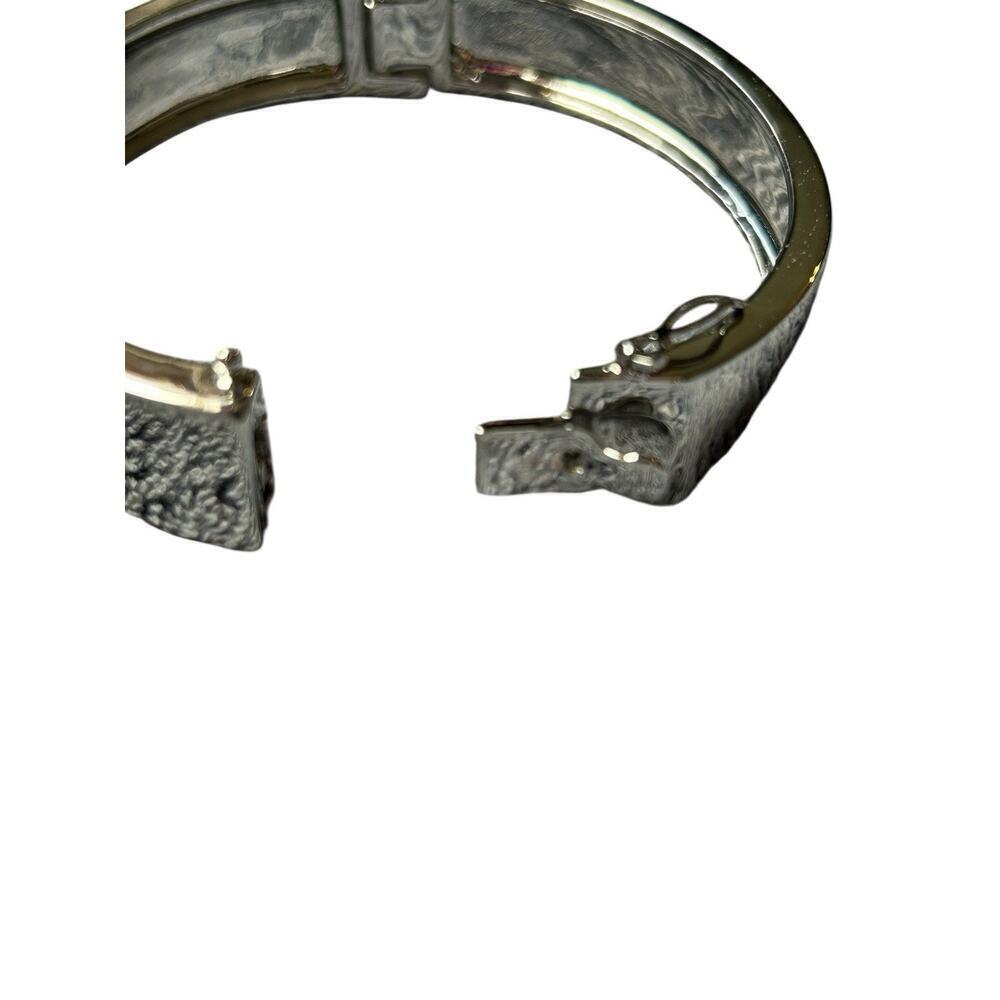 Montana Silversmiths Silver and Turquoise Navajo Cross Design Clasp Bracelet - Picture 3 of 9